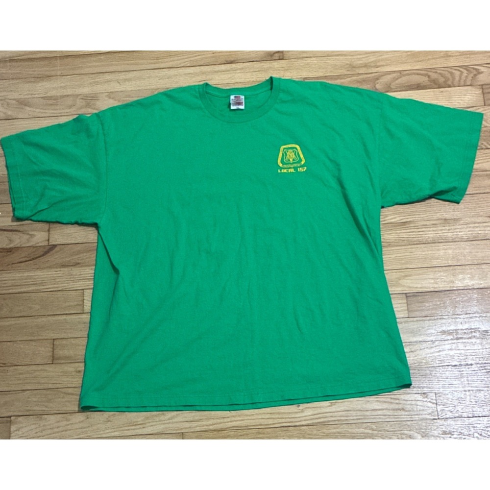 Bayside Green Carpenters Local 157 Union Picnic T-Shirt 4XL Made in USA